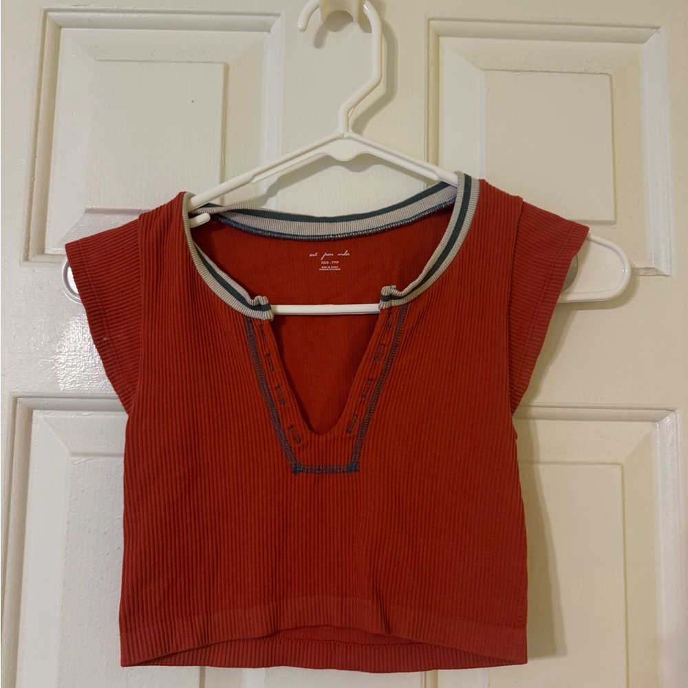 Urban Outfitters Red Crop Top